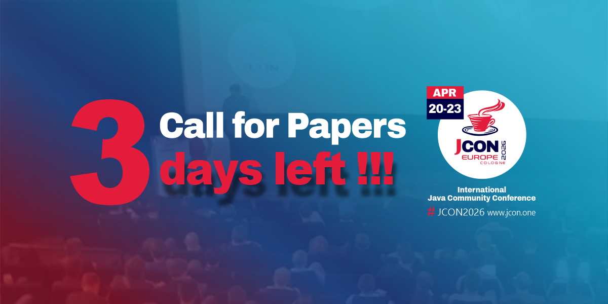 JCON EUROPE 2026 - CFP 3 Days left