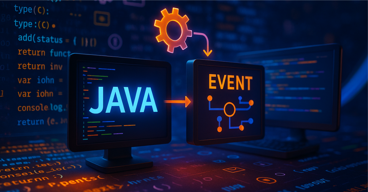 Put events in the driver seat to manage your Java anywhere