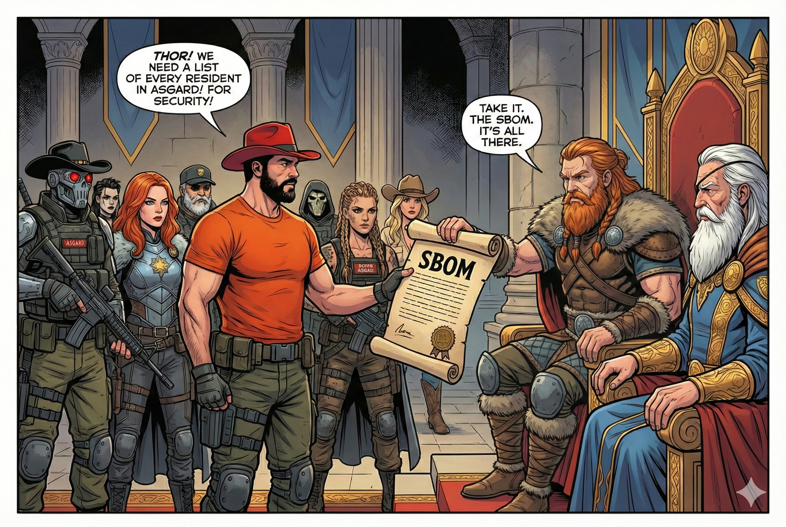 Commandos getting SBOM from Thor