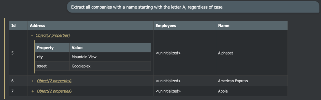 Example of plain text data extraction to tabular format