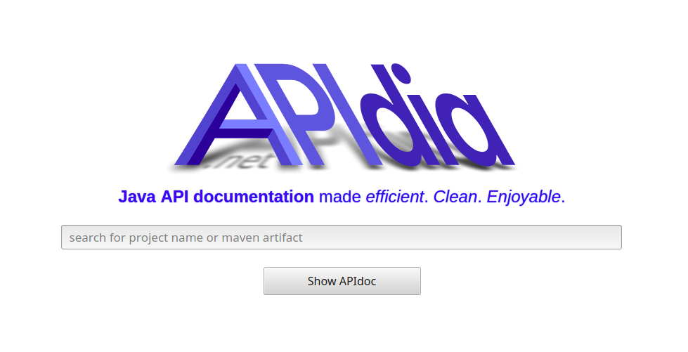 APIdia’s landing page.